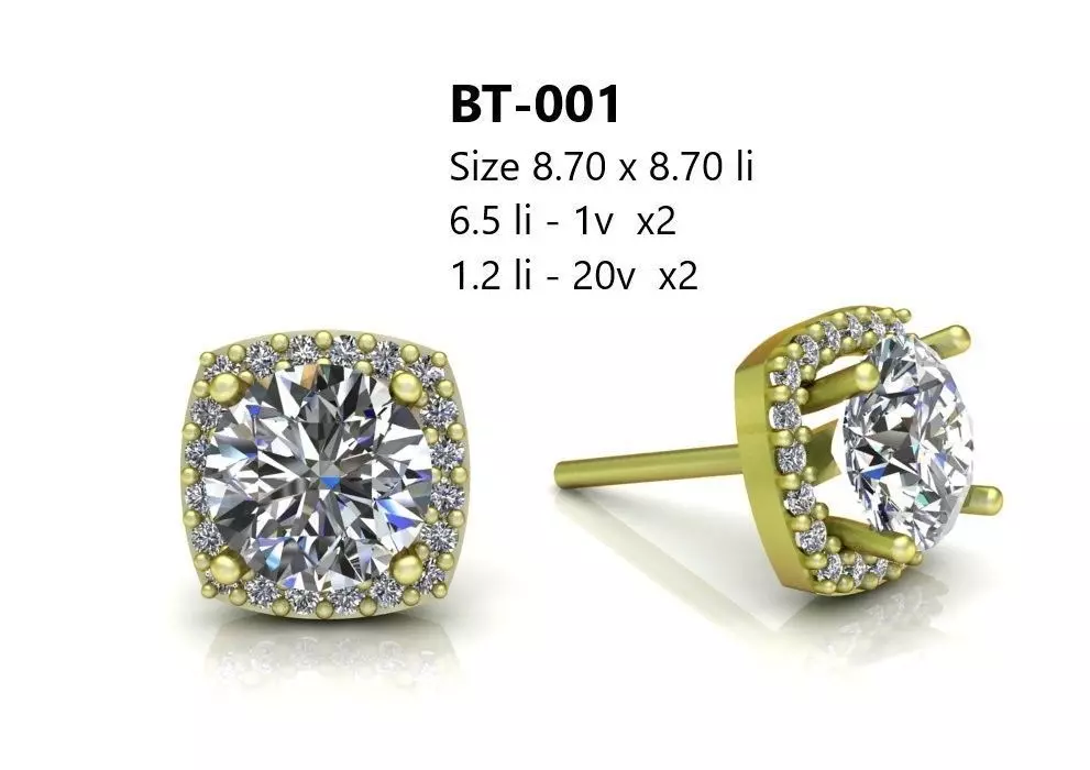 beautiful earing Free 3D model
