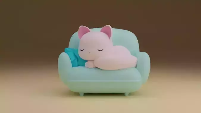 sleeping cat