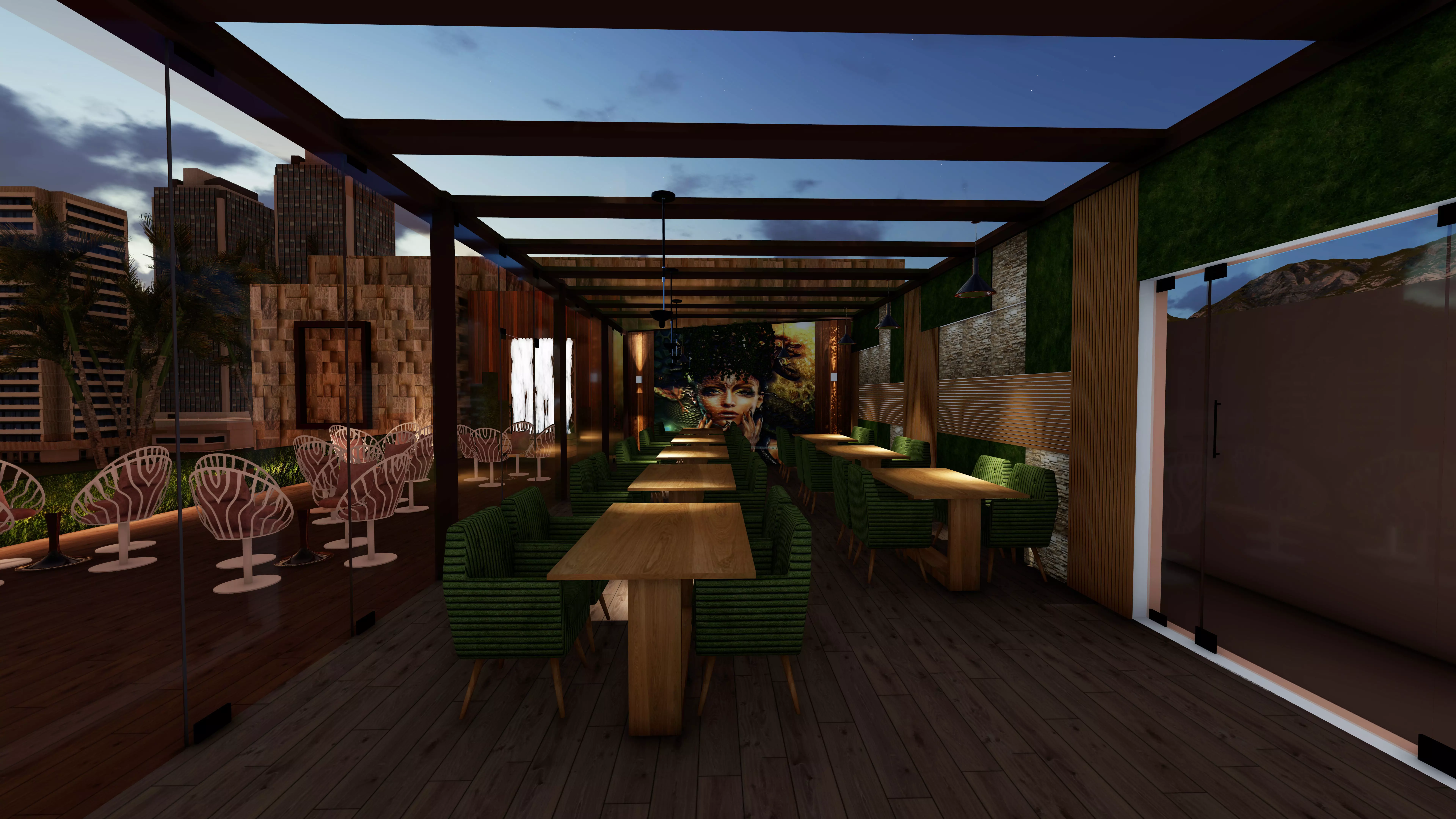restaurant 3D model_0