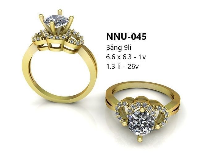 beautiful ring Free 3D model