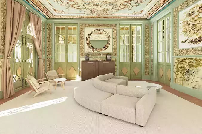 Apartment Interior Scene 3D model