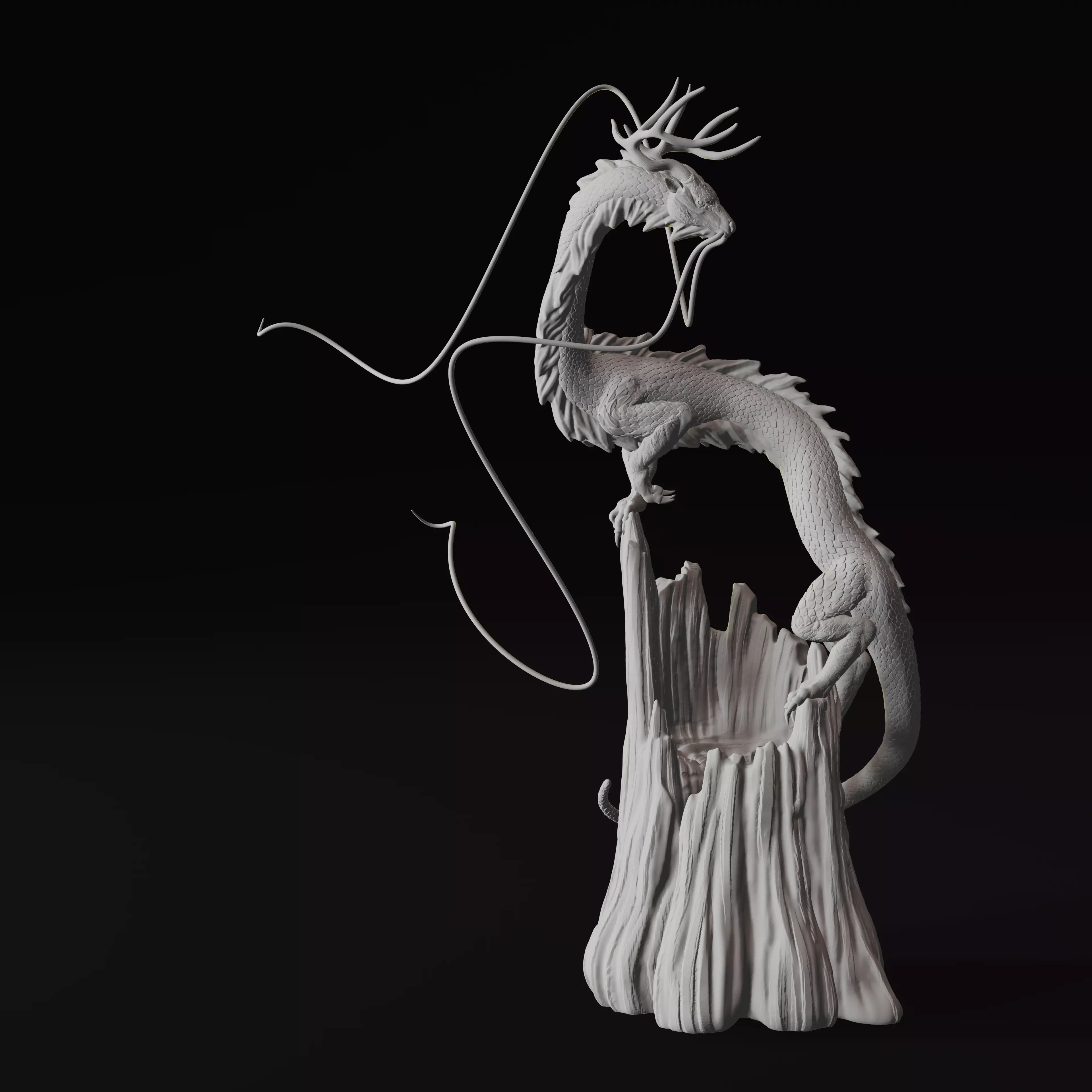 Forest Dragon Eastern Guardian 3D Print Model 3D print model_0