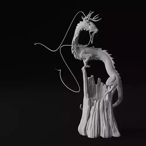 Forest Dragon Eastern Guardian 3D Print Model 3D print model