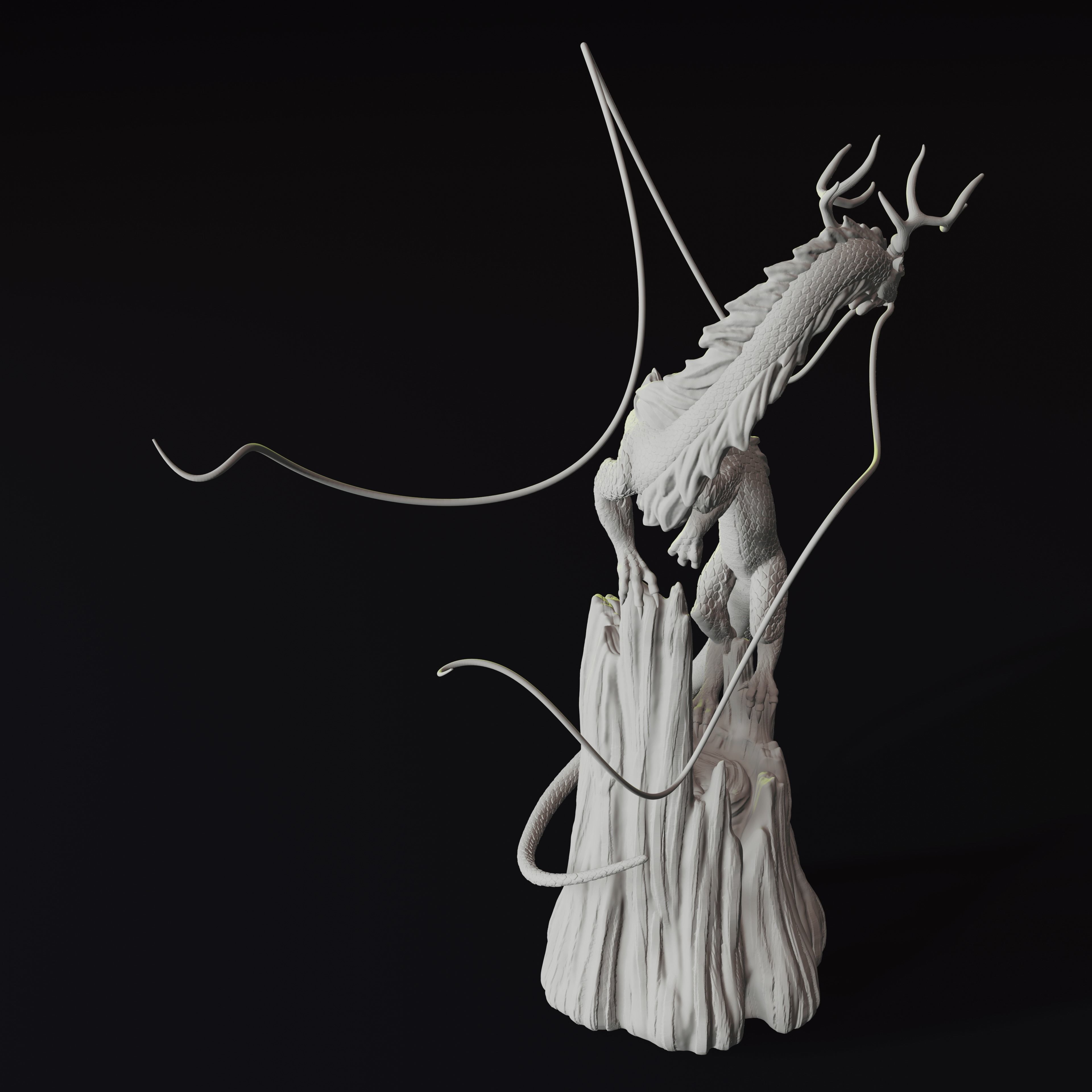 Forest Dragon Eastern Guardian 3D Print Model 3D print model_5