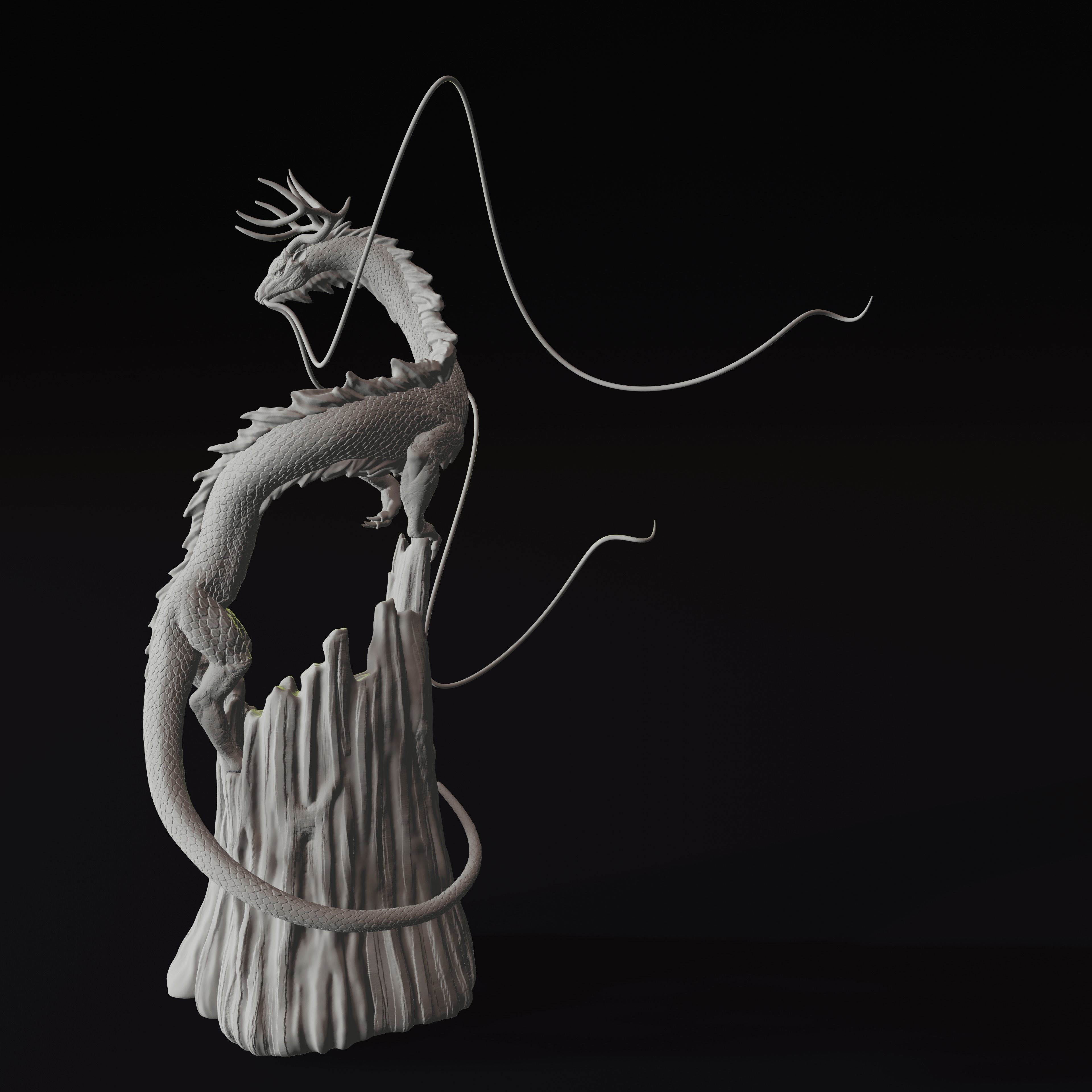 Forest Dragon Eastern Guardian 3D Print Model 3D print model_2