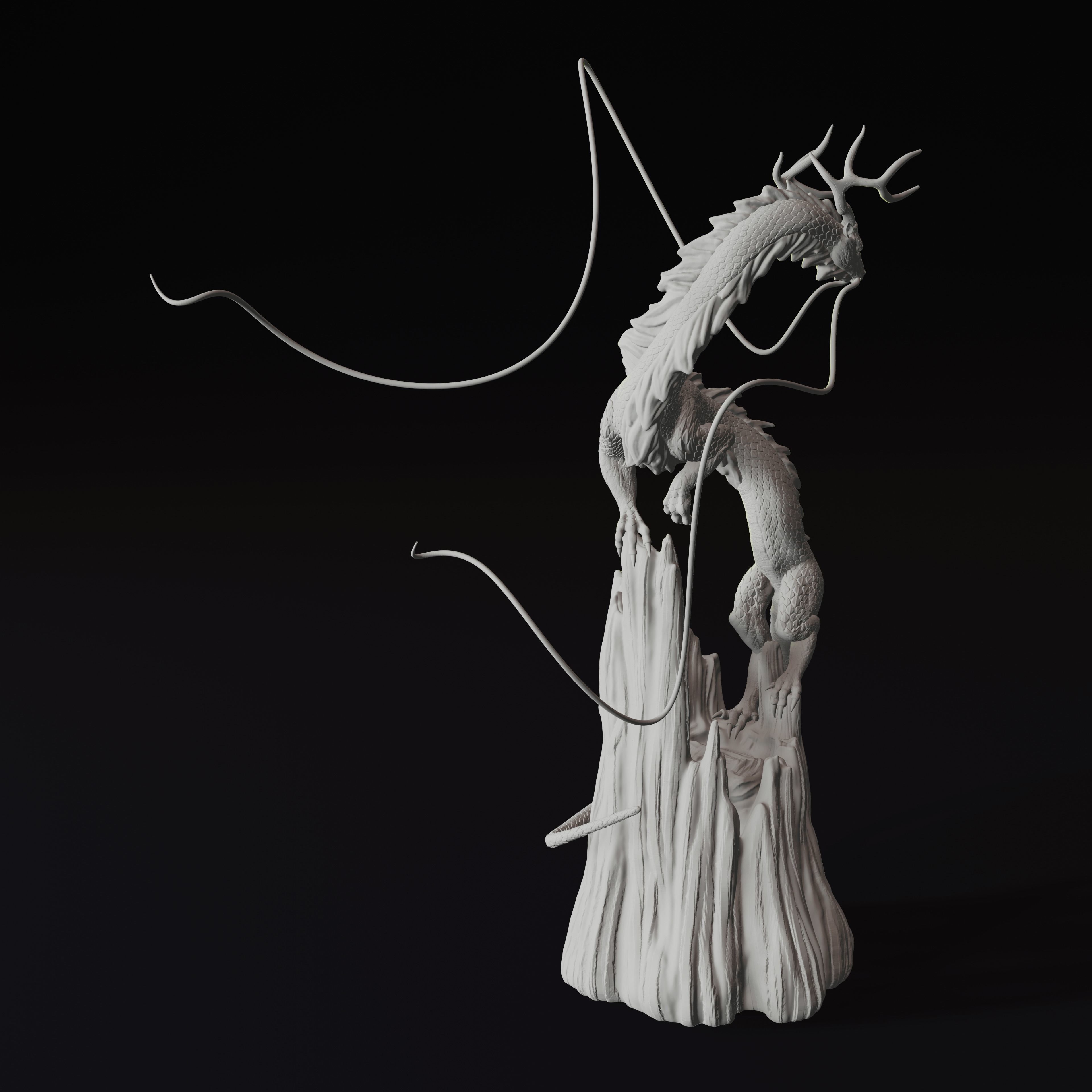 Forest Dragon Eastern Guardian 3D Print Model 3D print model_3