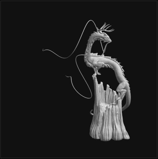 Forest Dragon Eastern Guardian 3D Print Model 3D print model_7