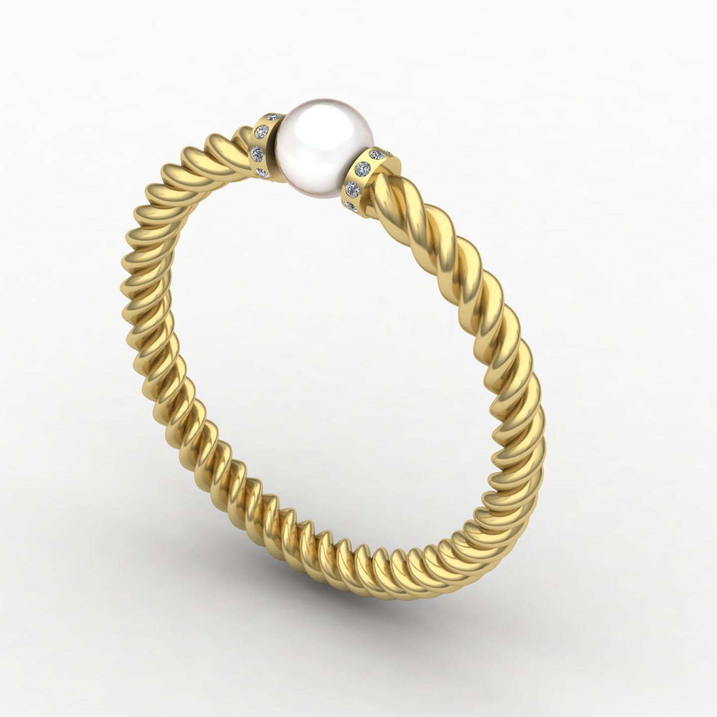 woman ring 6 3D print model_1