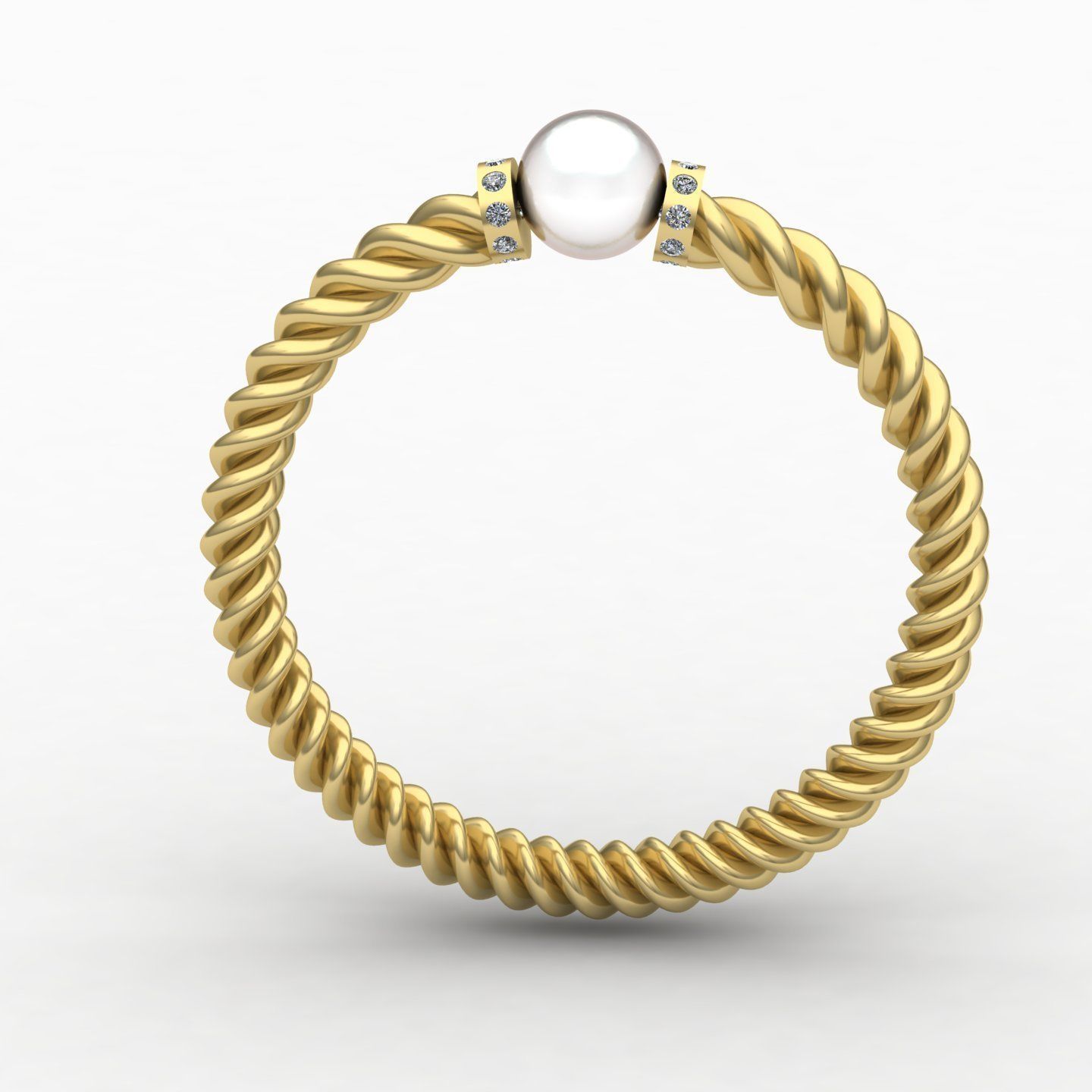 woman ring 6 3D print model_2