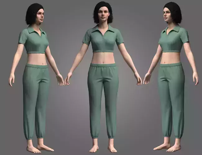 Casual Outfit 3d Model
