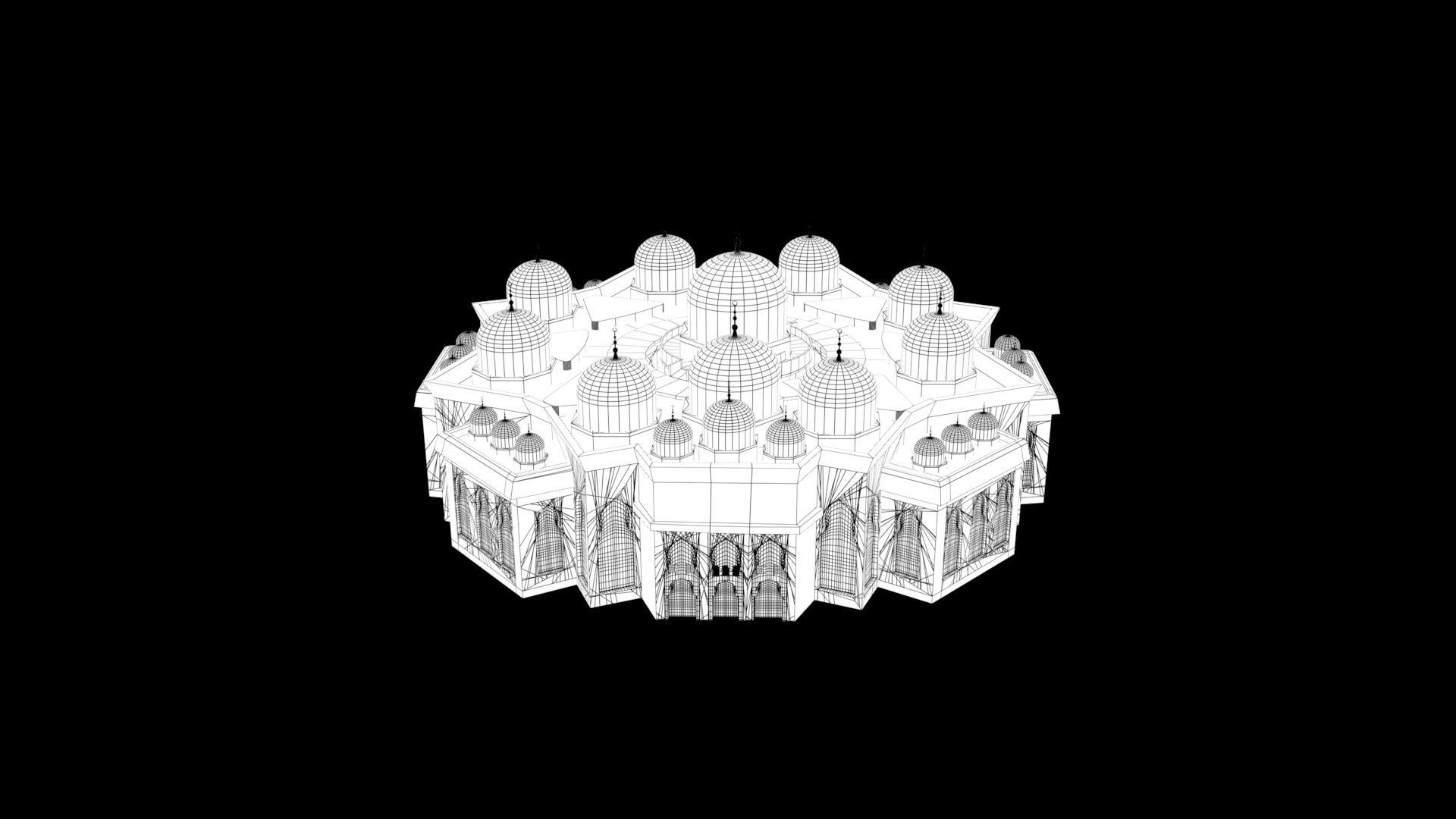 Holy Quran Academy in Sharjah 3D model_4