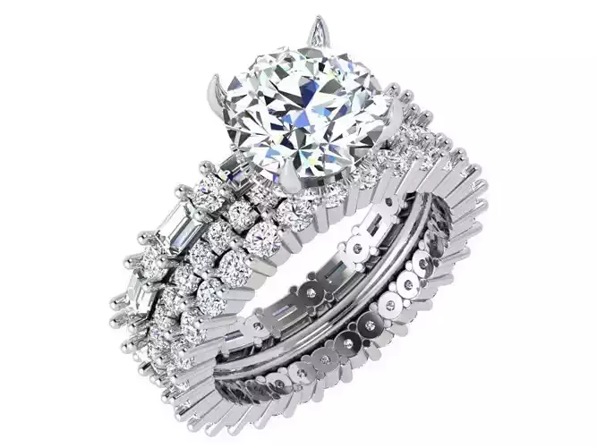 Round Cut Diamond Luxury Ring 4335