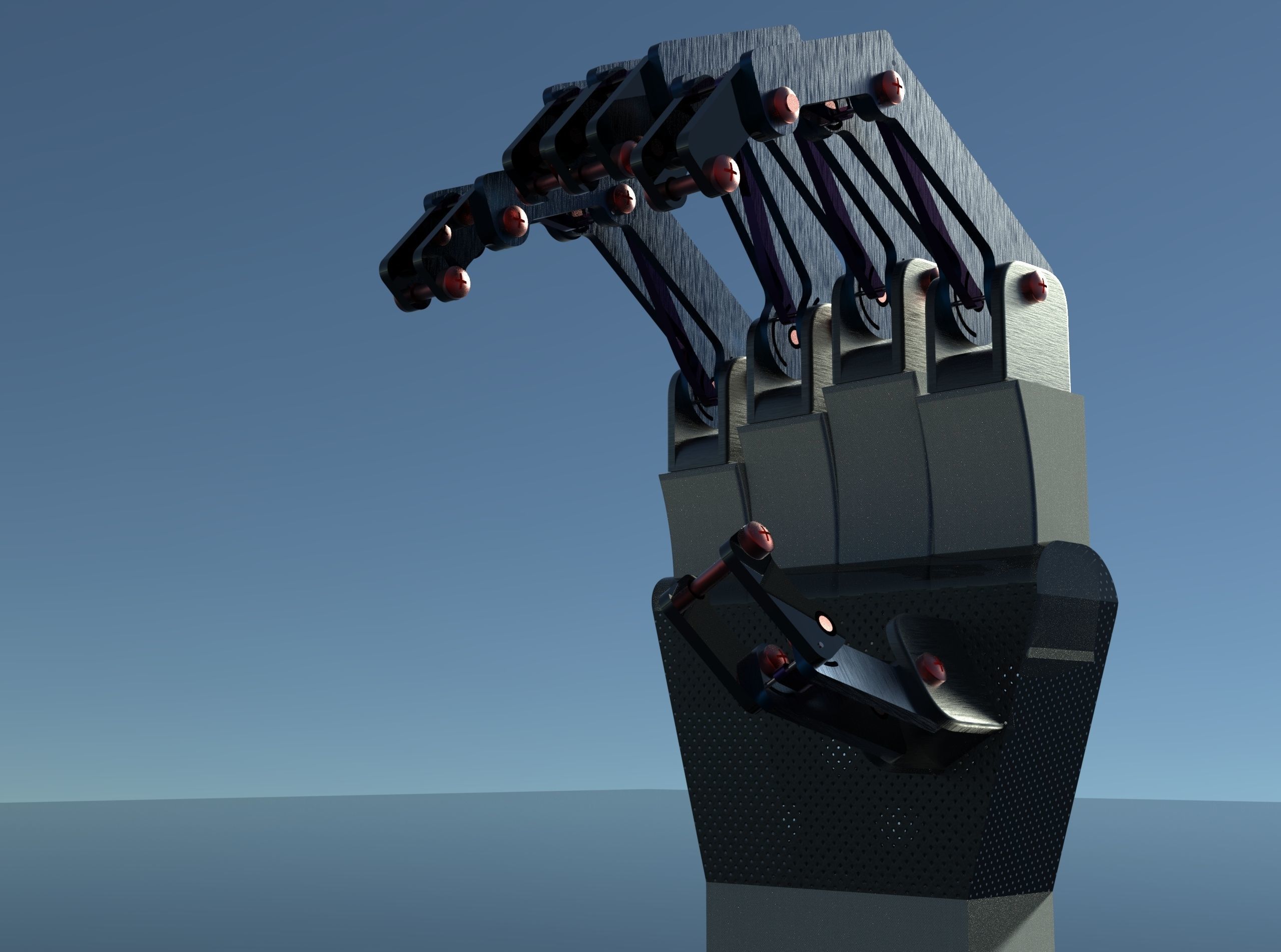 Robotic Hand 3D model_3
