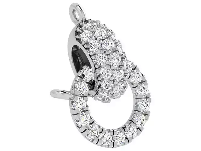 Diamond Pendant With Circles 4340