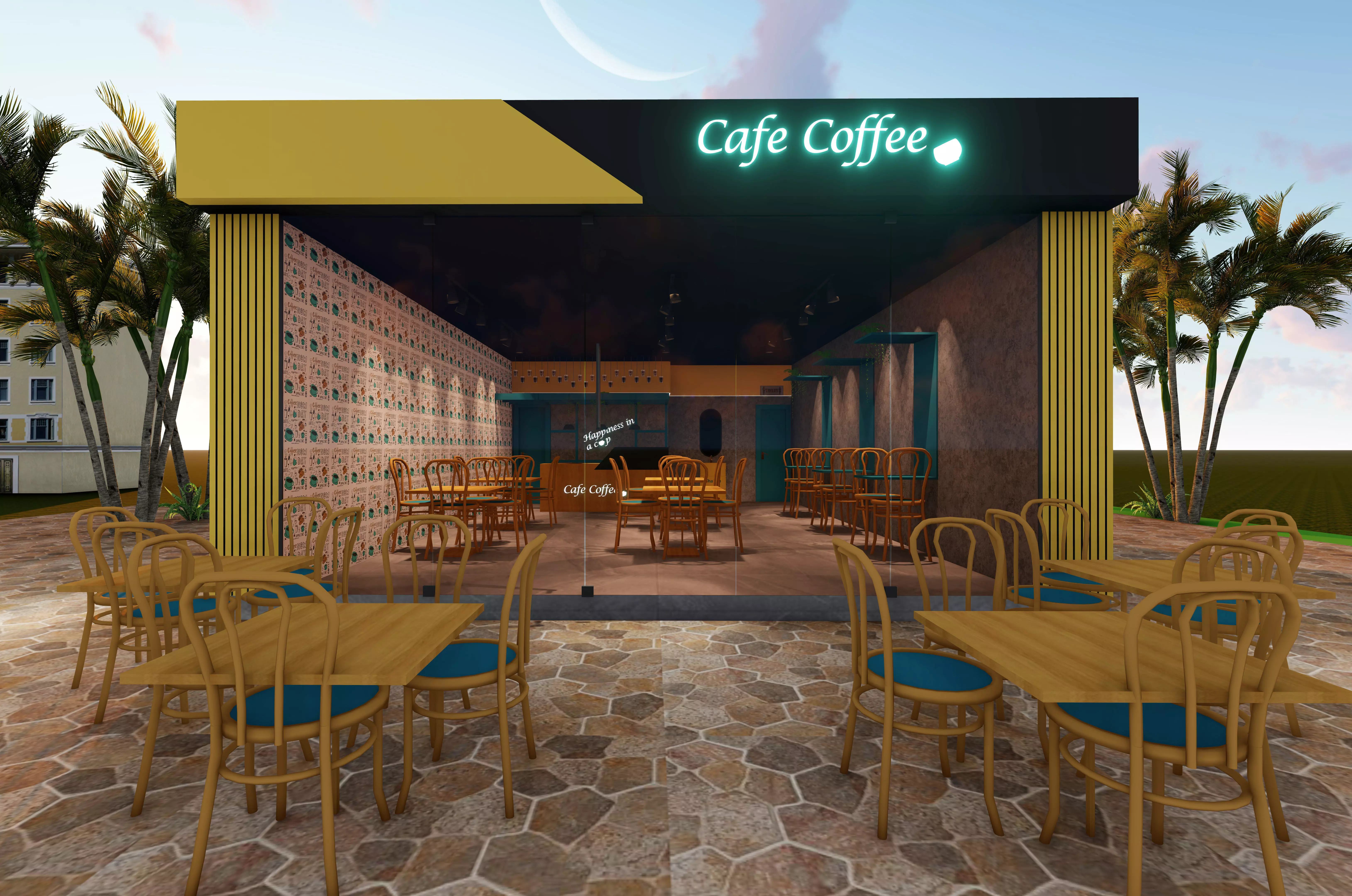 coffee bar 3D model