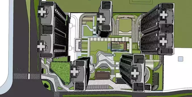 SHOPPING MALL ALONG WITH HOTEL BUILDING