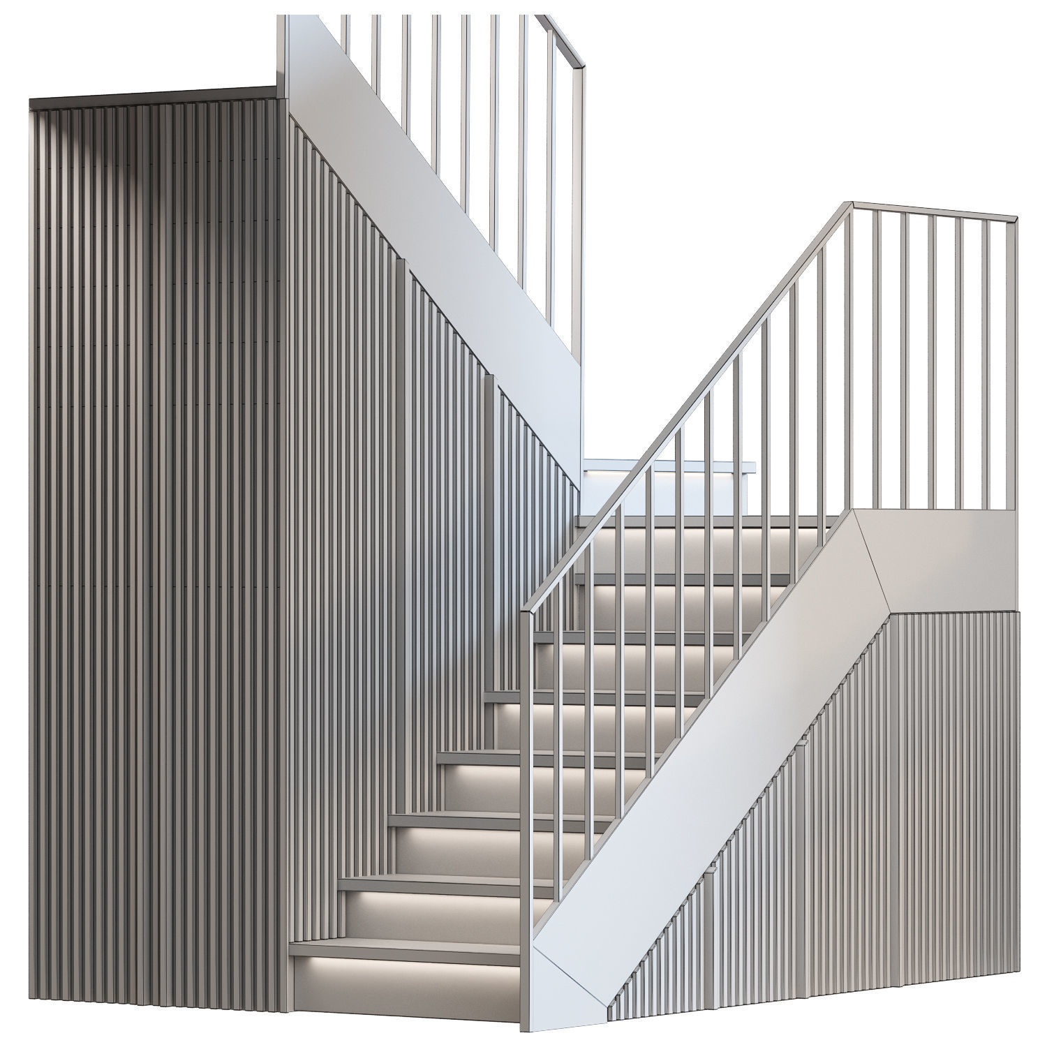 Stair modern 7 3D model_7