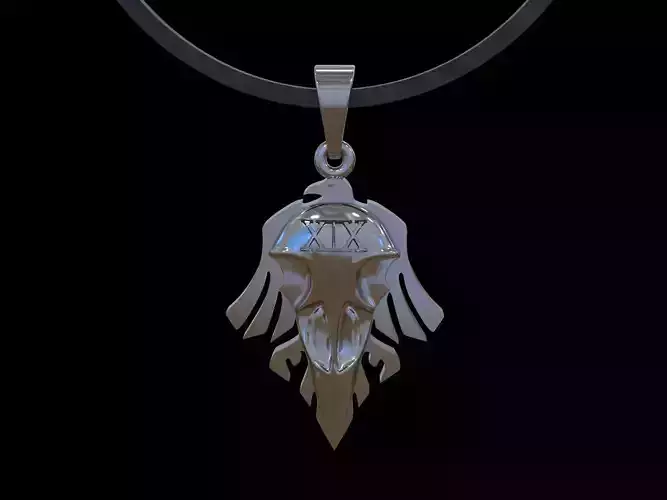 Raven Skull pendant
