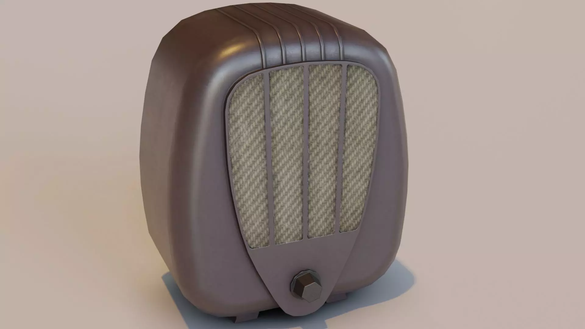 Old broadcast loudspeaker 0 25 GD III 6 from USSR Low-poly 3D model