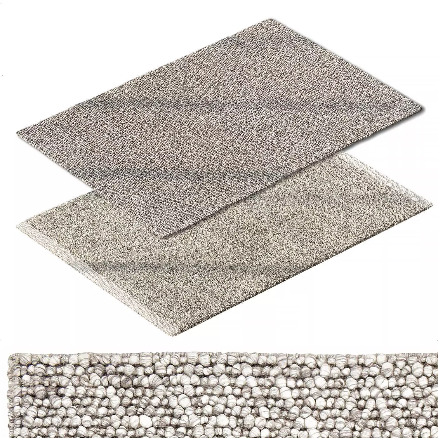 Collingham Gray Bubble Rug Basiao Area Rug 3D model_0