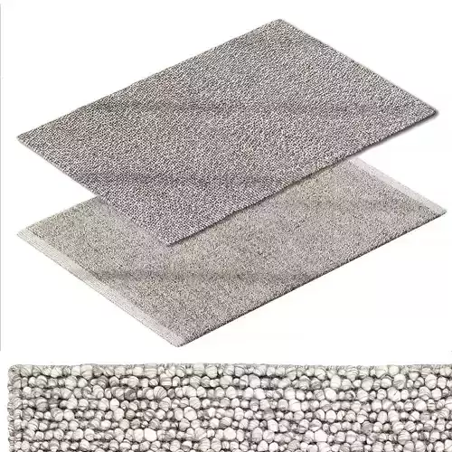 Collingham Gray Bubble Rug Basiao Area Rug