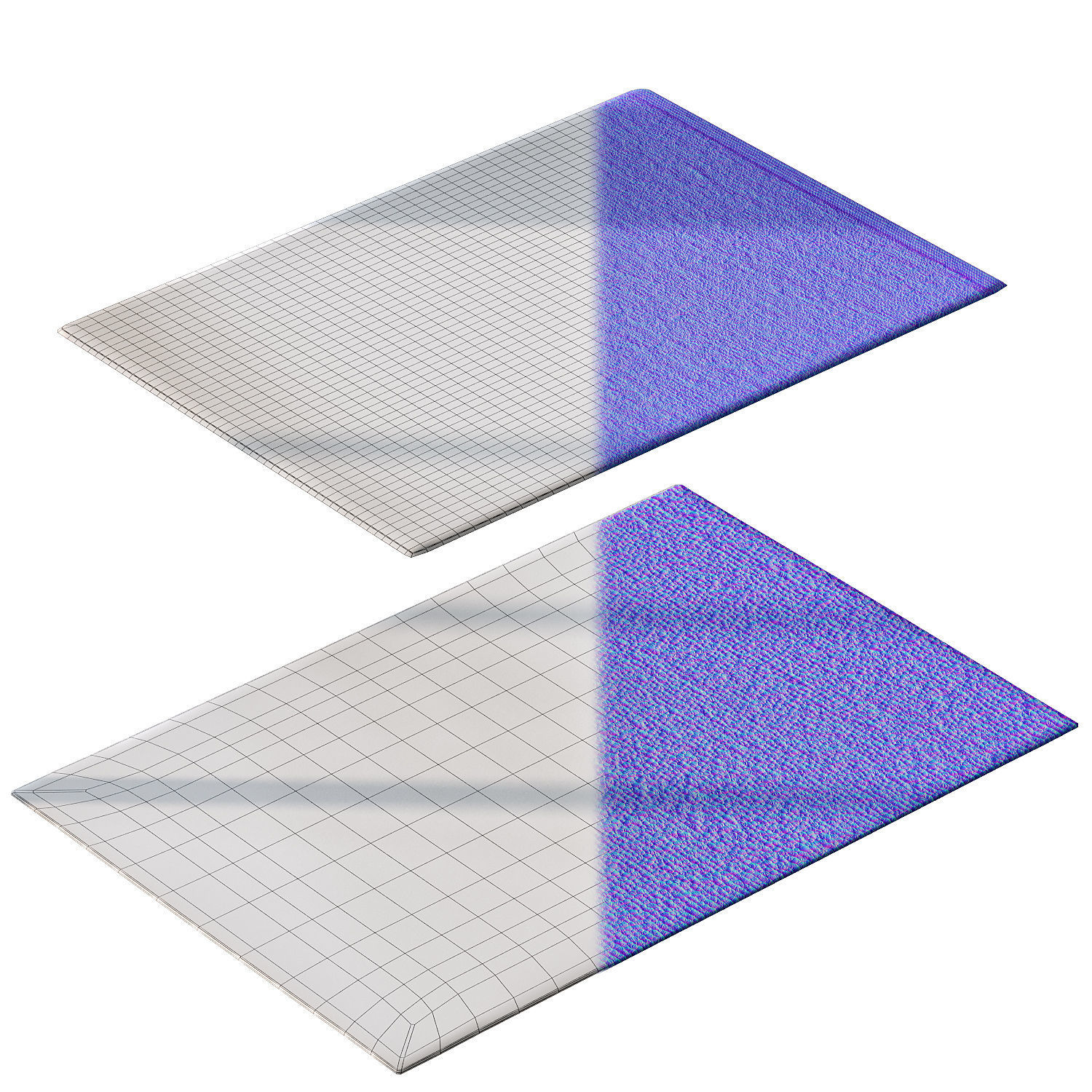 Collingham Gray Bubble Rug Basiao Area Rug 3D model_3