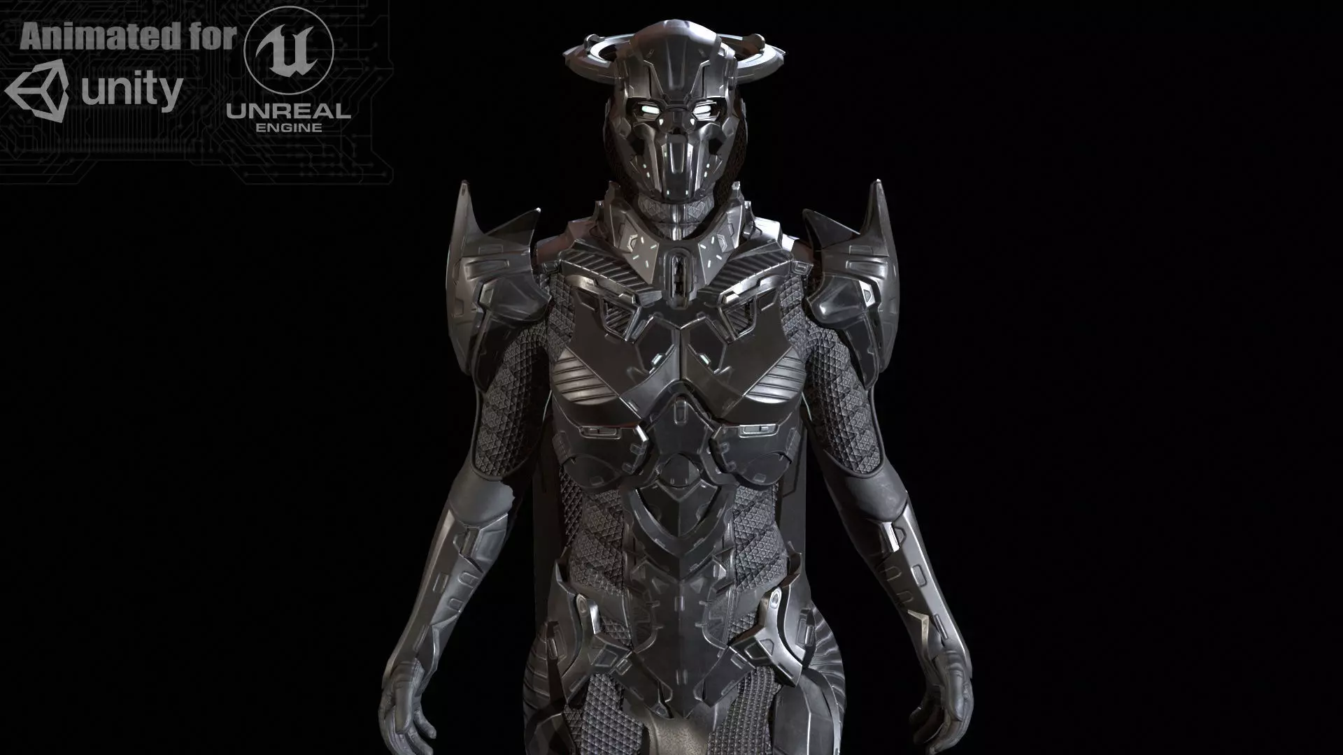 CyberSuit7 Low-poly 3D model_0