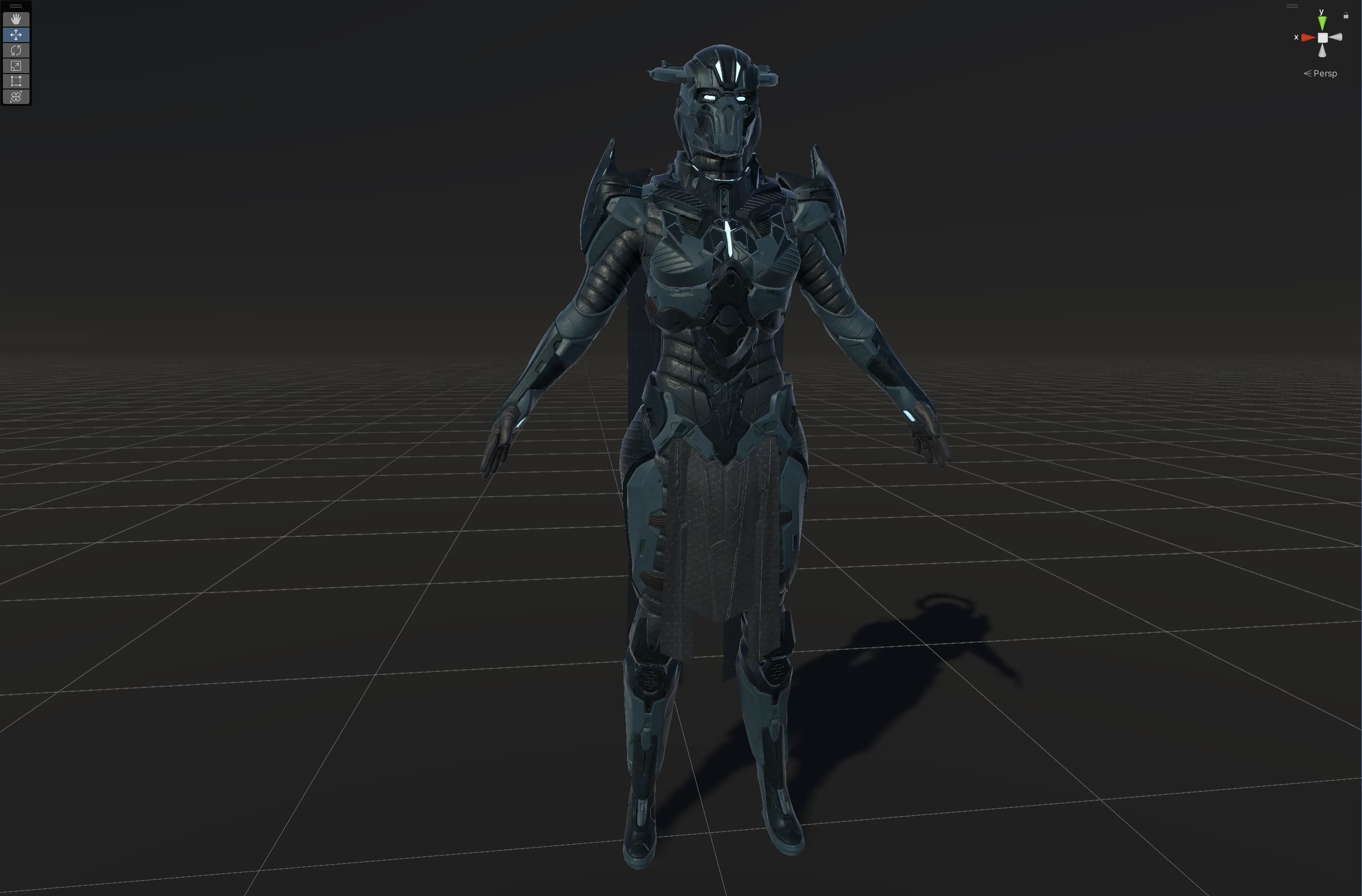 CyberSuit7 Low-poly 3D model_4