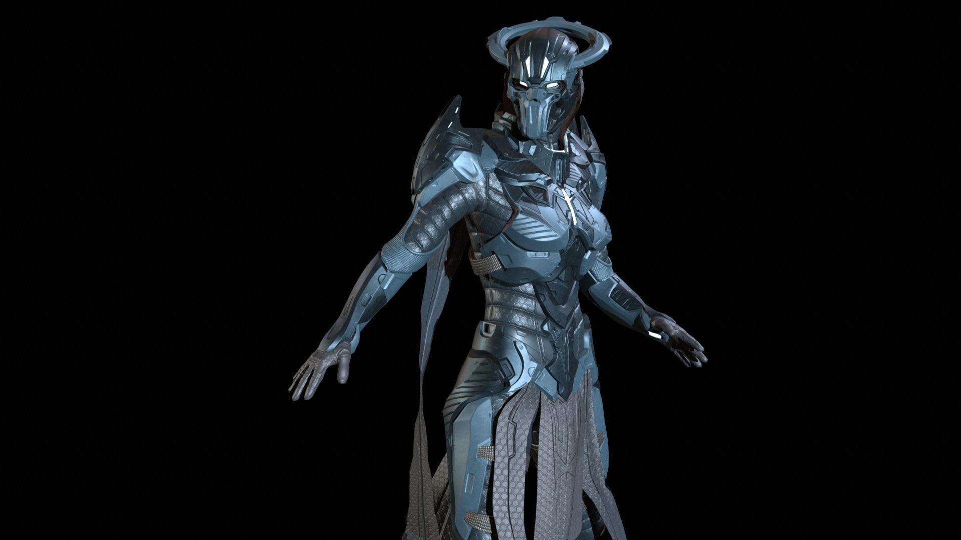 CyberSuit7 Low-poly 3D model_7