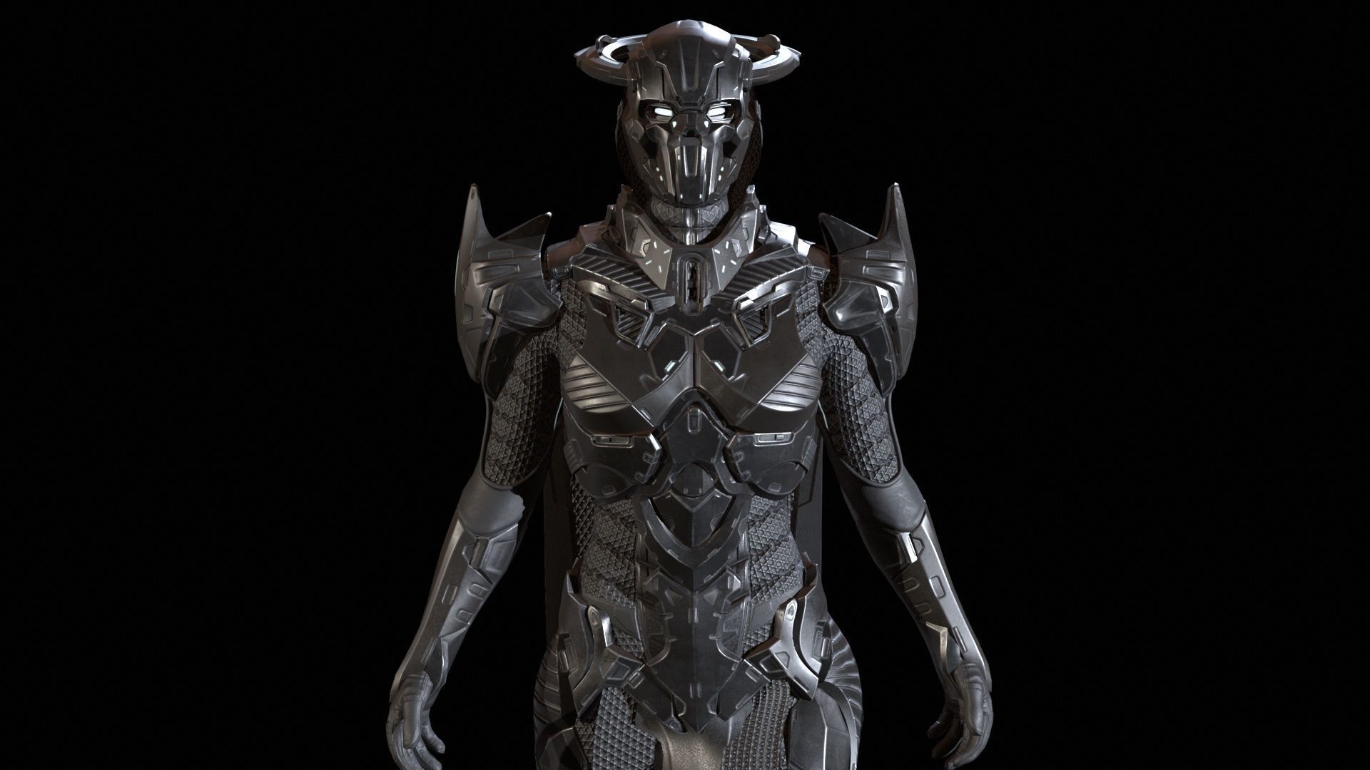 CyberSuit7 Low-poly 3D model_14