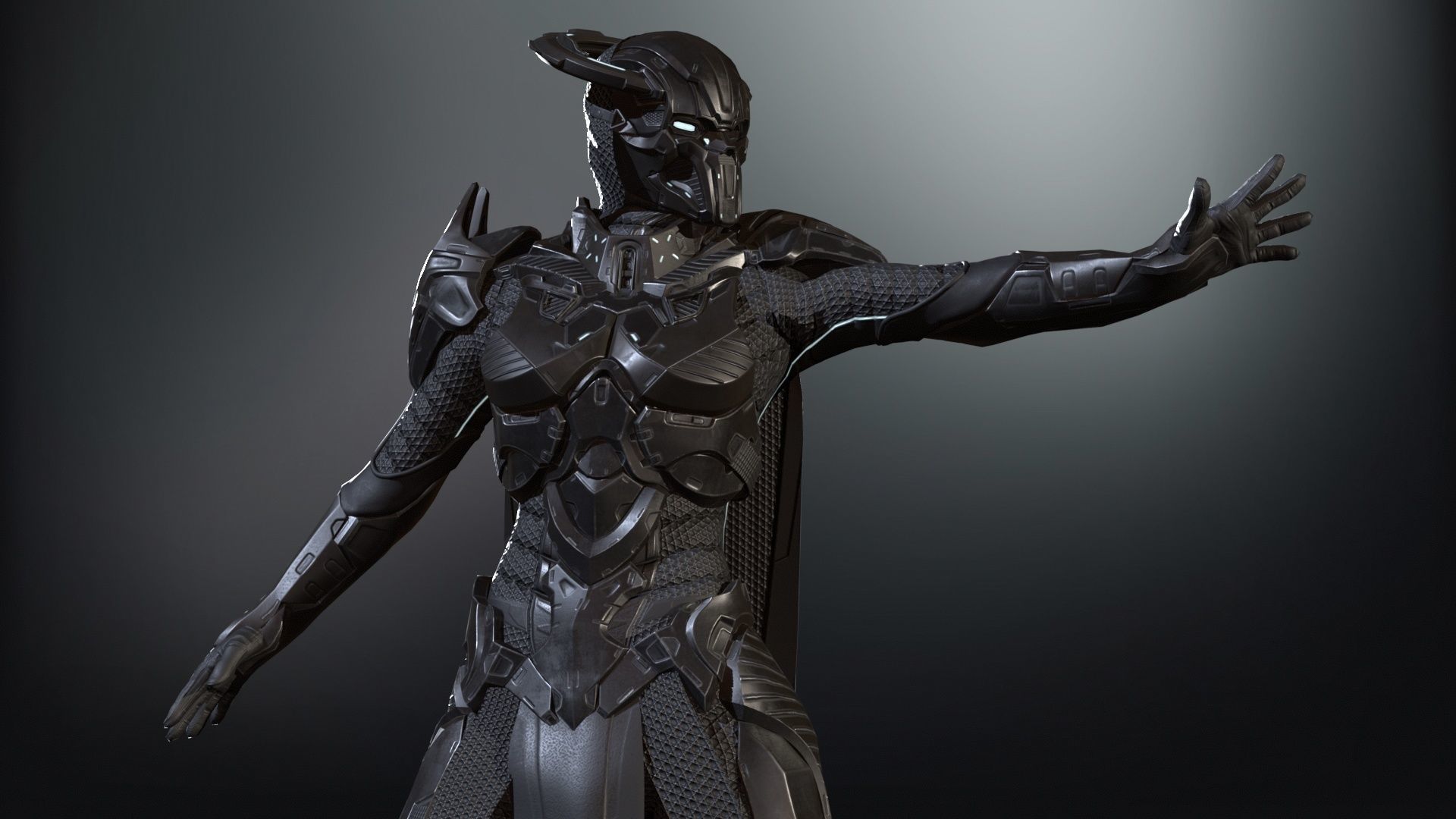 CyberSuit7 Low-poly 3D model_22