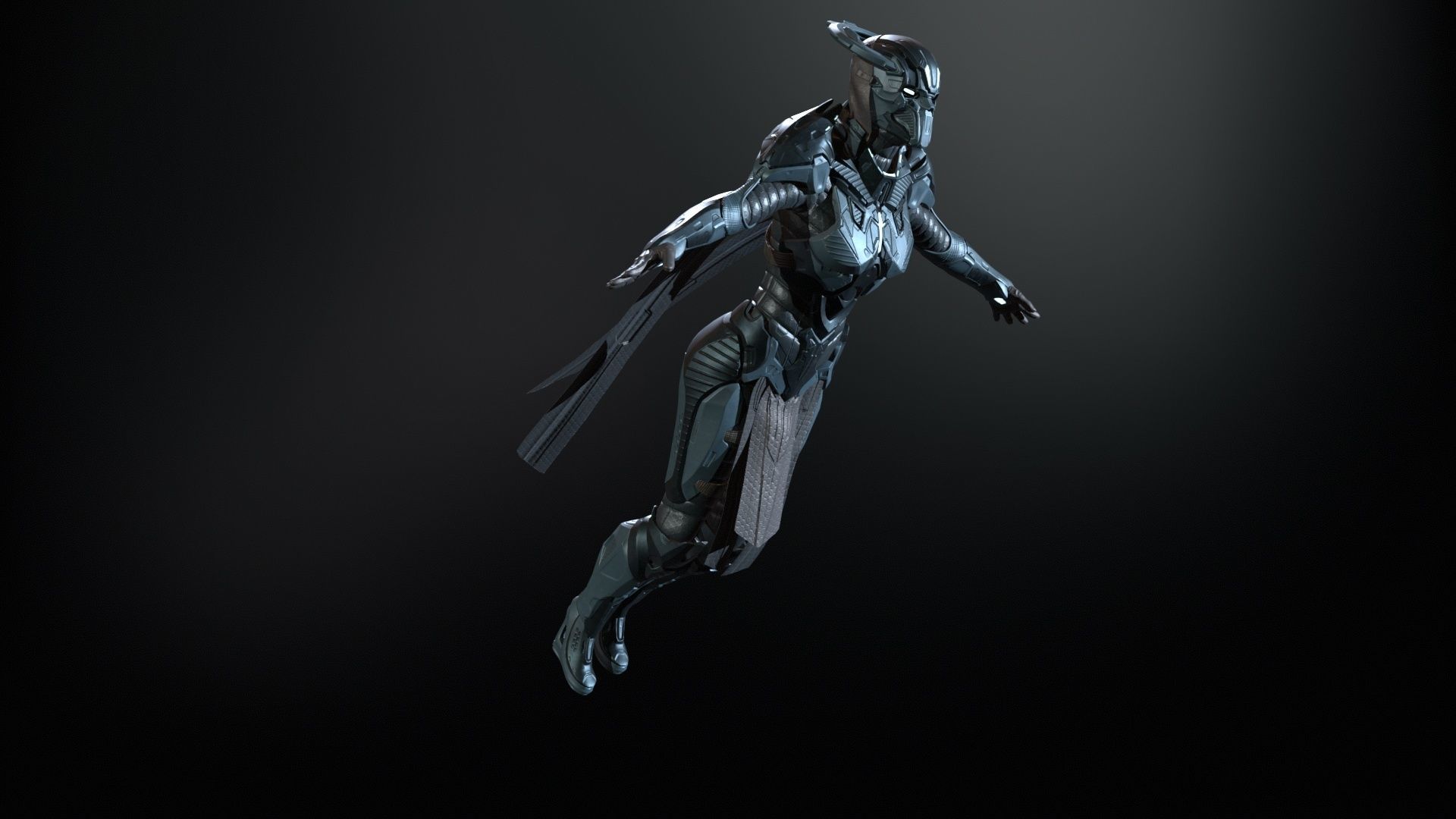 CyberSuit7 Low-poly 3D model_11