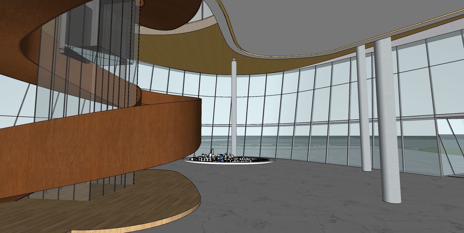 MUSEUM ORGANIC SHAPE PUCLIC BUILDING 3D model_1