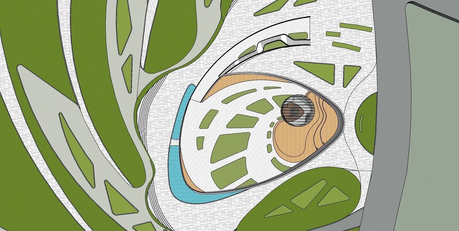 MUSEUM ORGANIC SHAPE PUCLIC BUILDING 3D model_3