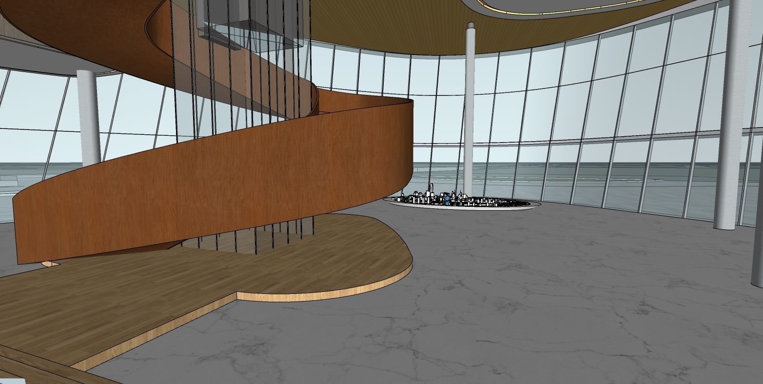 MUSEUM ORGANIC SHAPE PUCLIC BUILDING 3D model_9