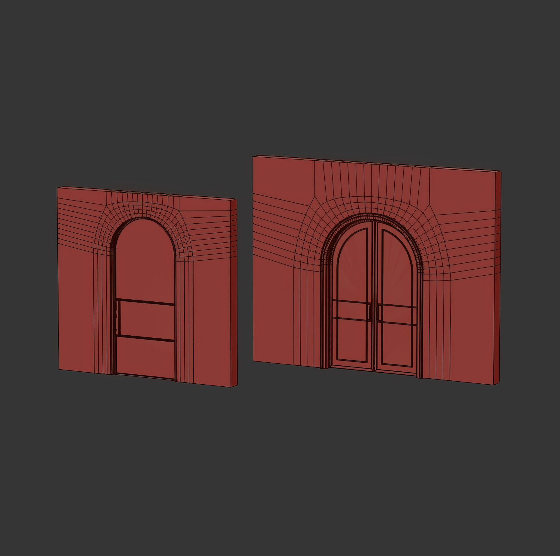 Art deco doors 2 3D model_5