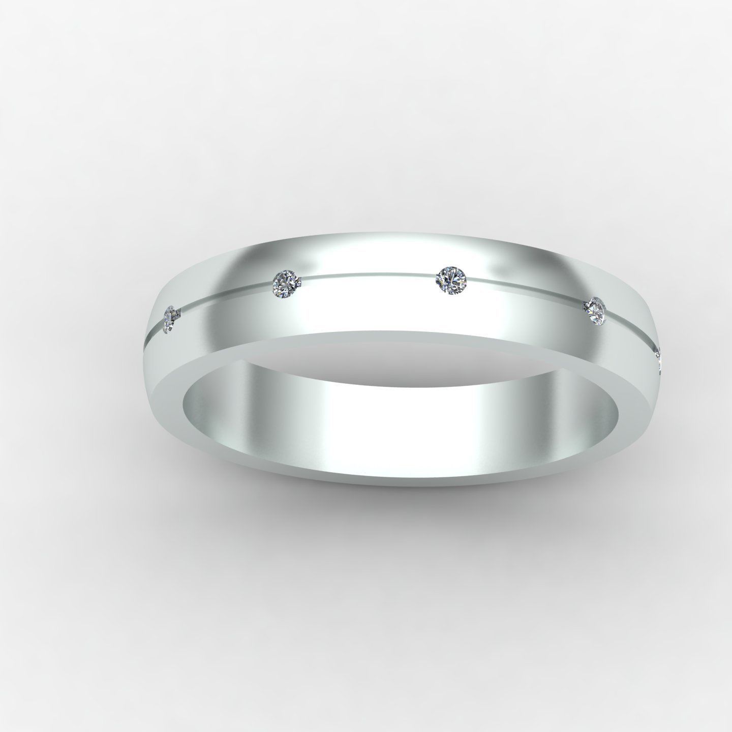 Women ring9 3D print model_4