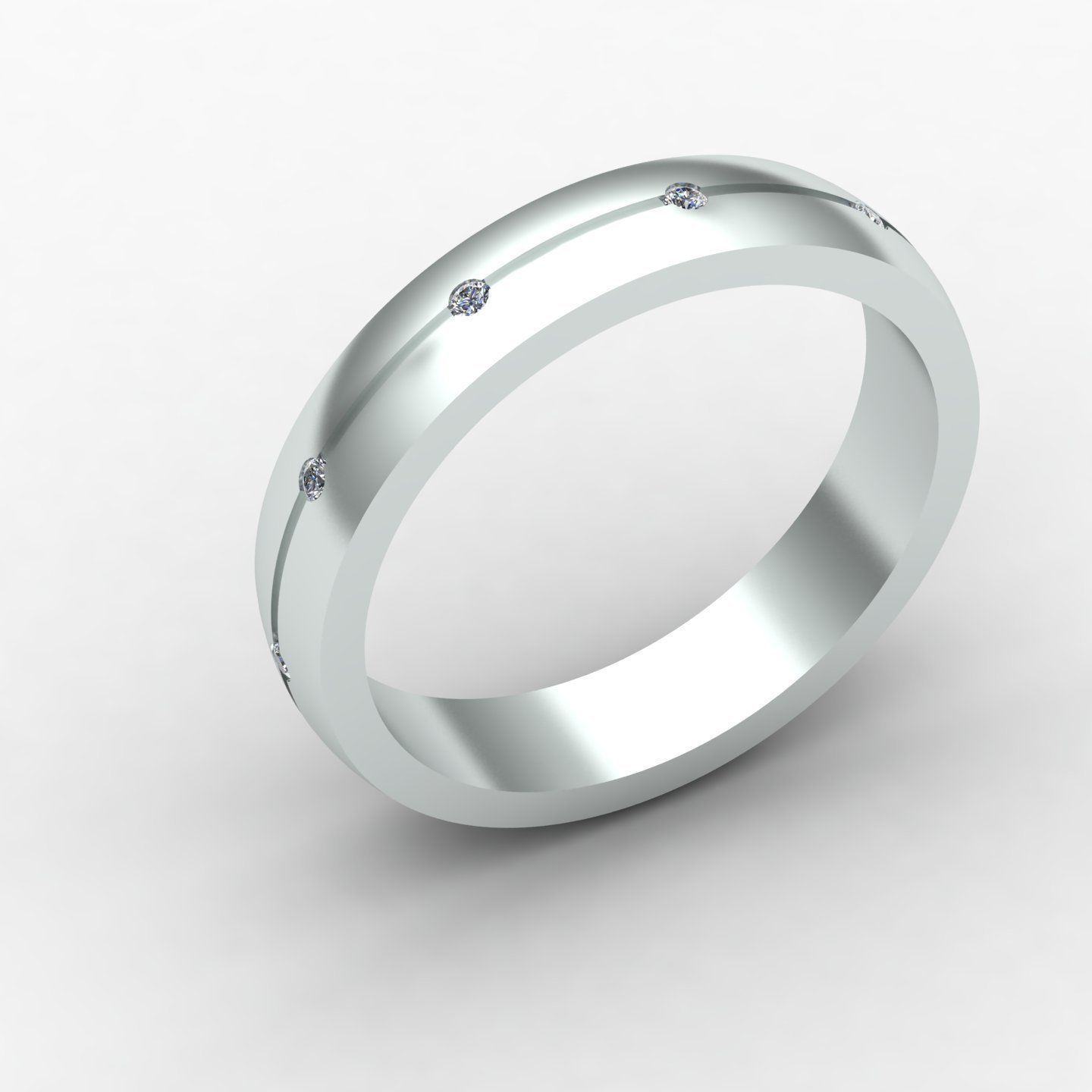 Women ring9 3D print model_3