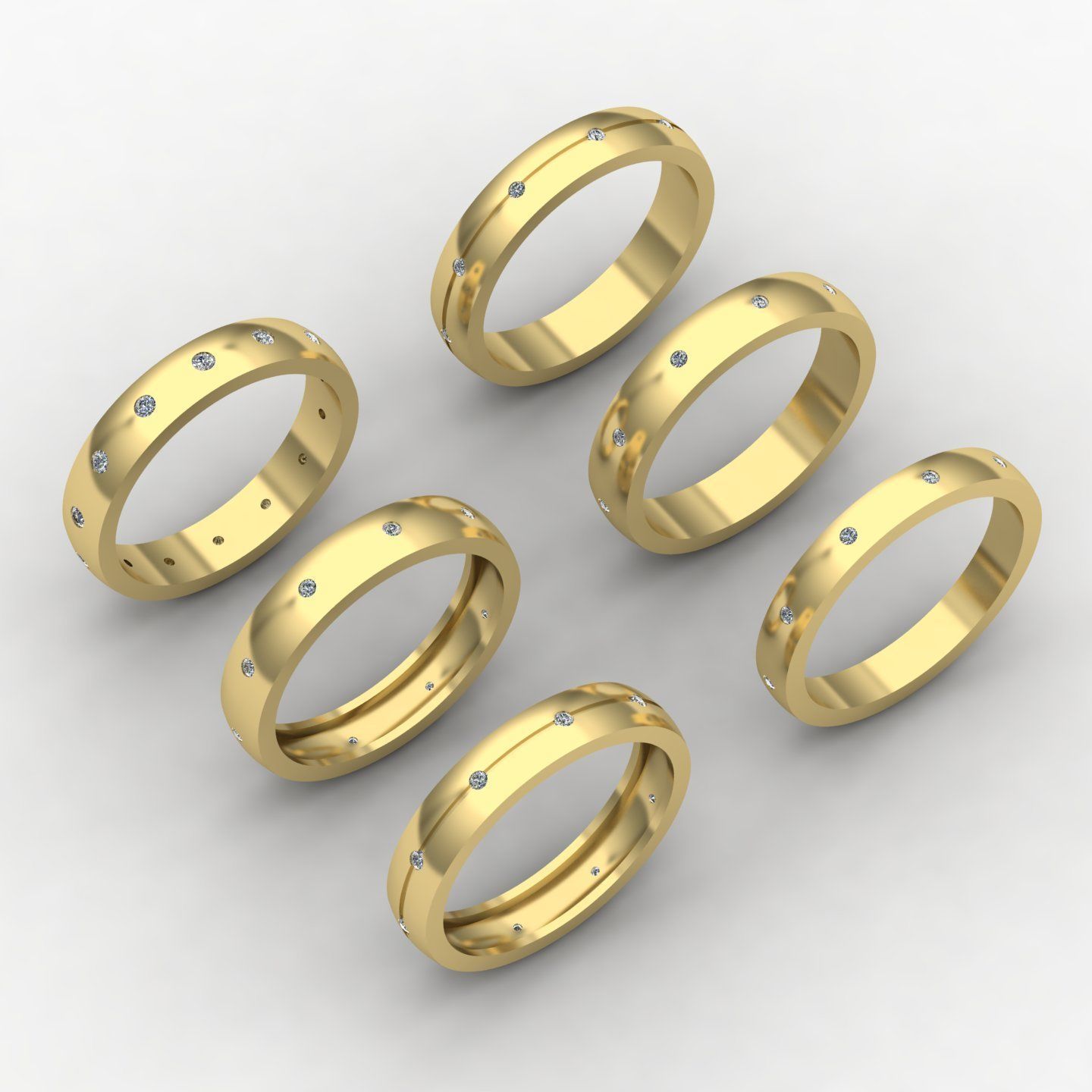 Women ring9 3D print model_9