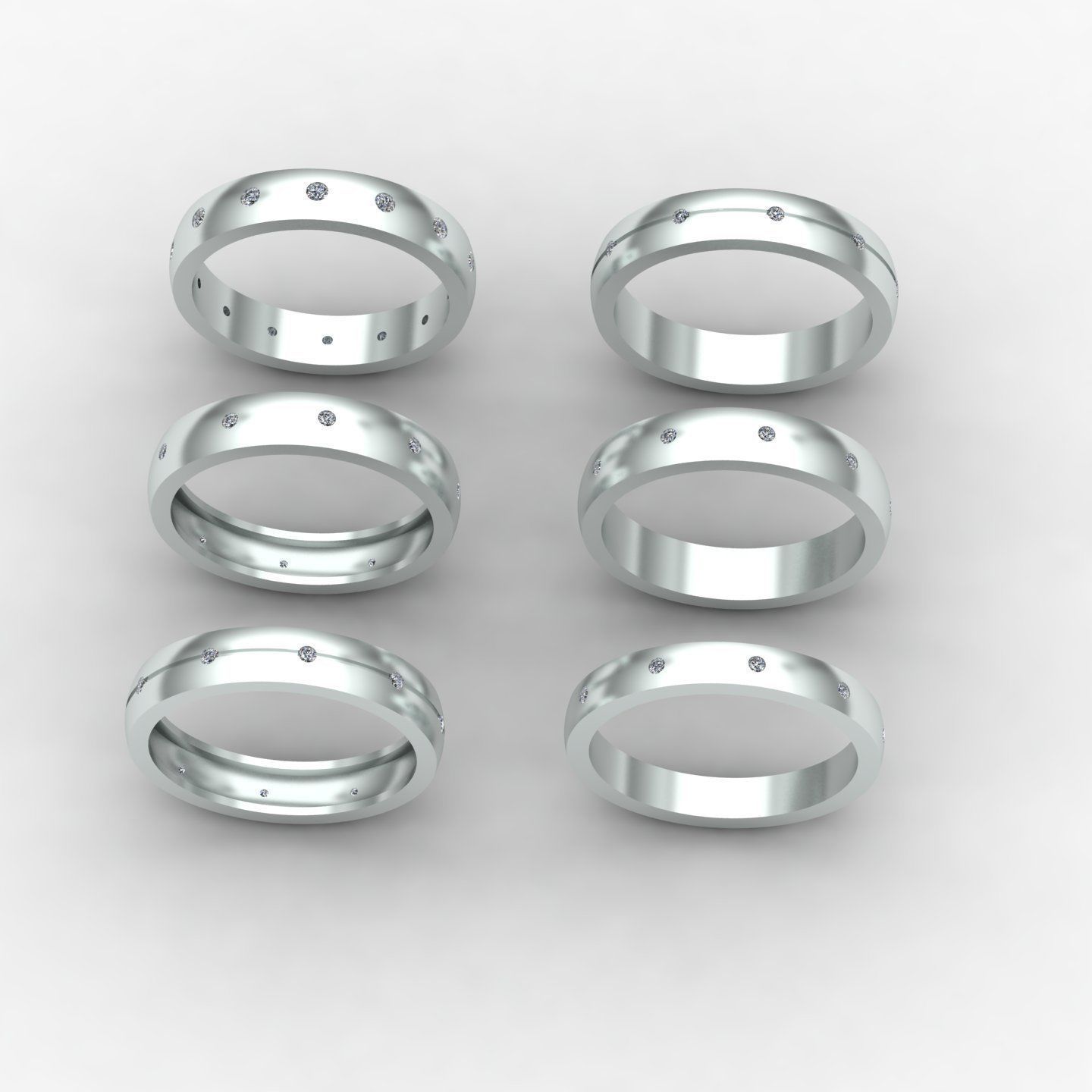 Women ring9 3D print model_1