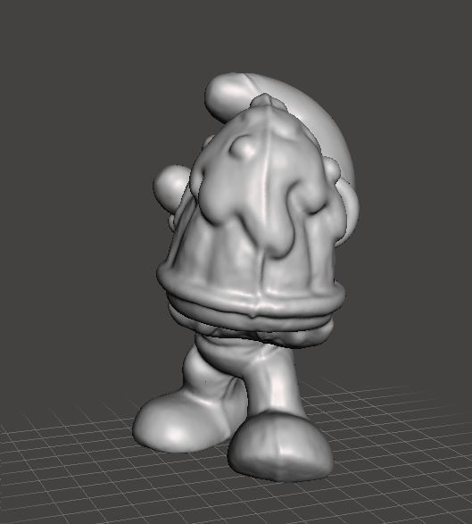 GREEDY SMURF 1980 PVC PLASTIC FIGURE MINIATURE TOY 3D print model_1