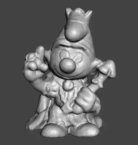 SMURF KING 1980 PVC PLASTIC FIGURE MINIATURE TOY 3D print model