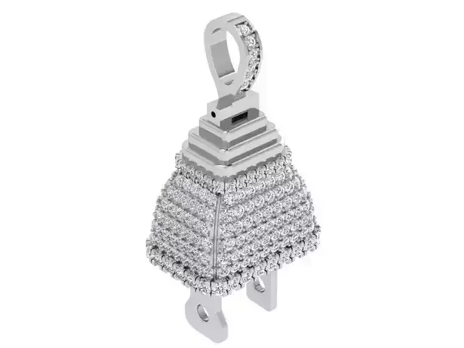 Pyramid Diamond Pendant 4381