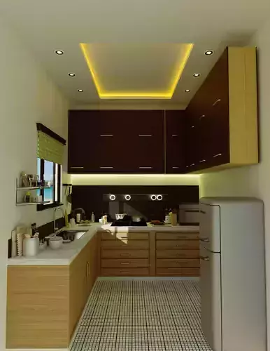 Kitchen simple 3d design