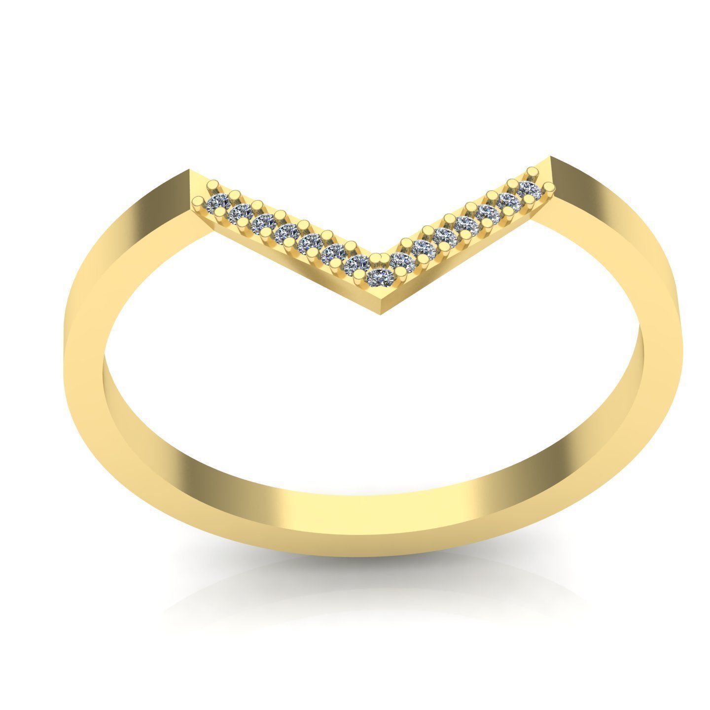 triangular ring 3D print model_5