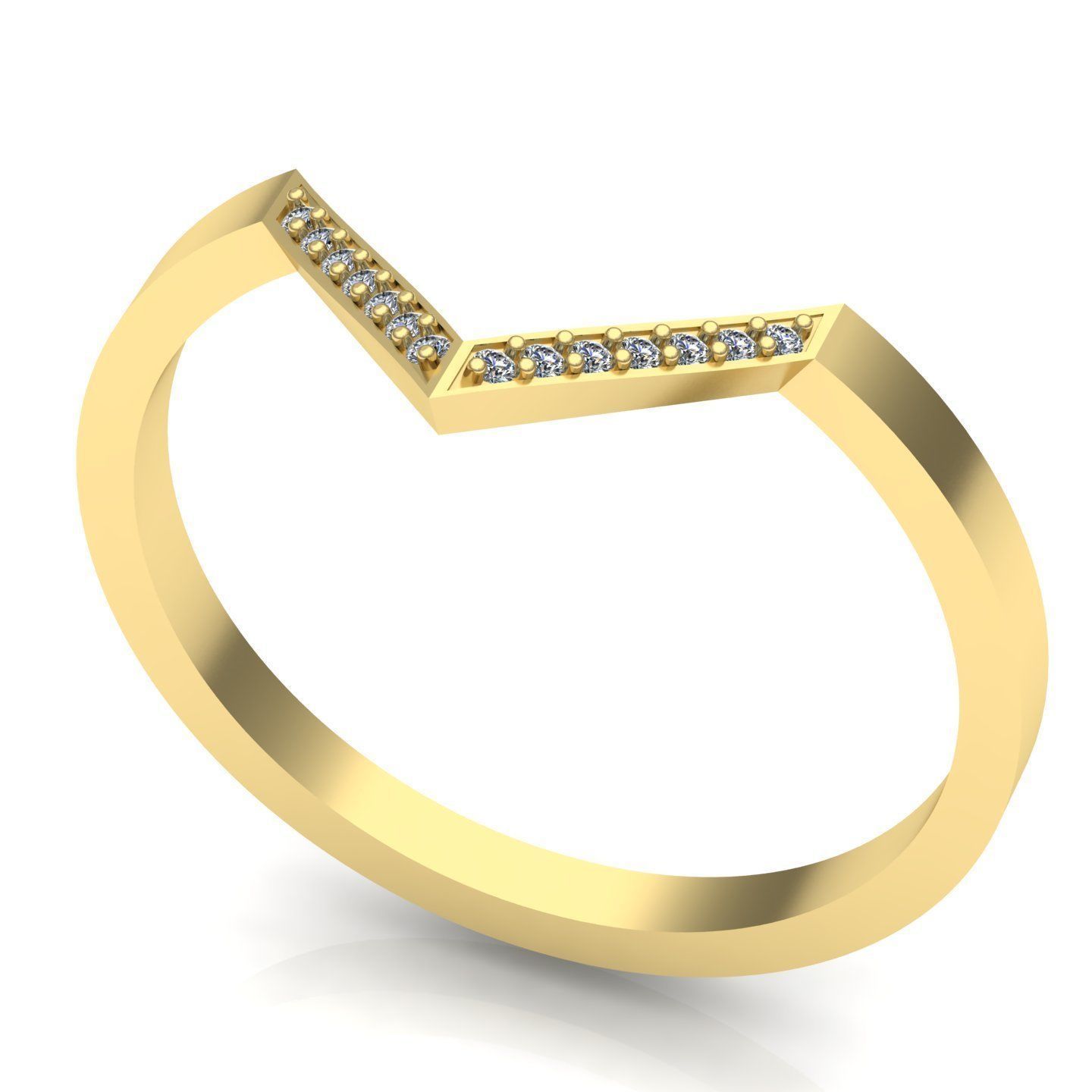 triangular ring 3D print model_7