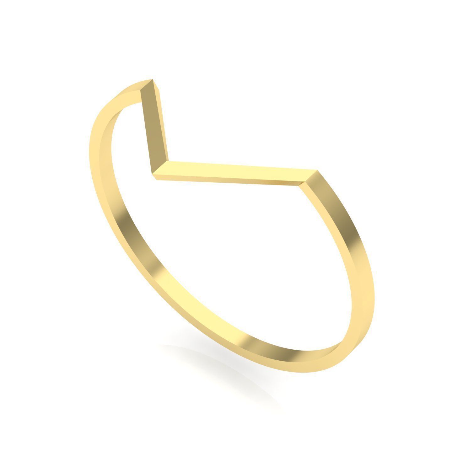 triangular ring 3D print model_10