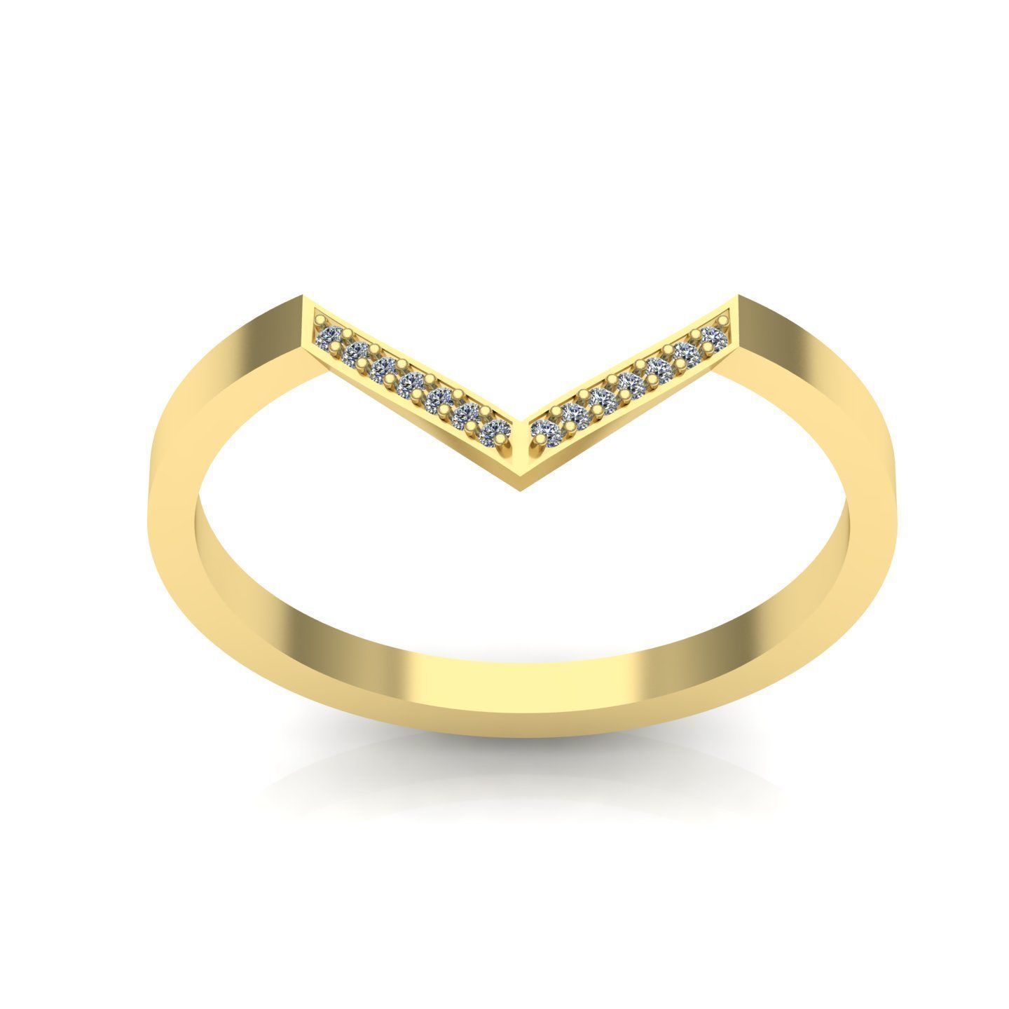 triangular ring 3D print model_6