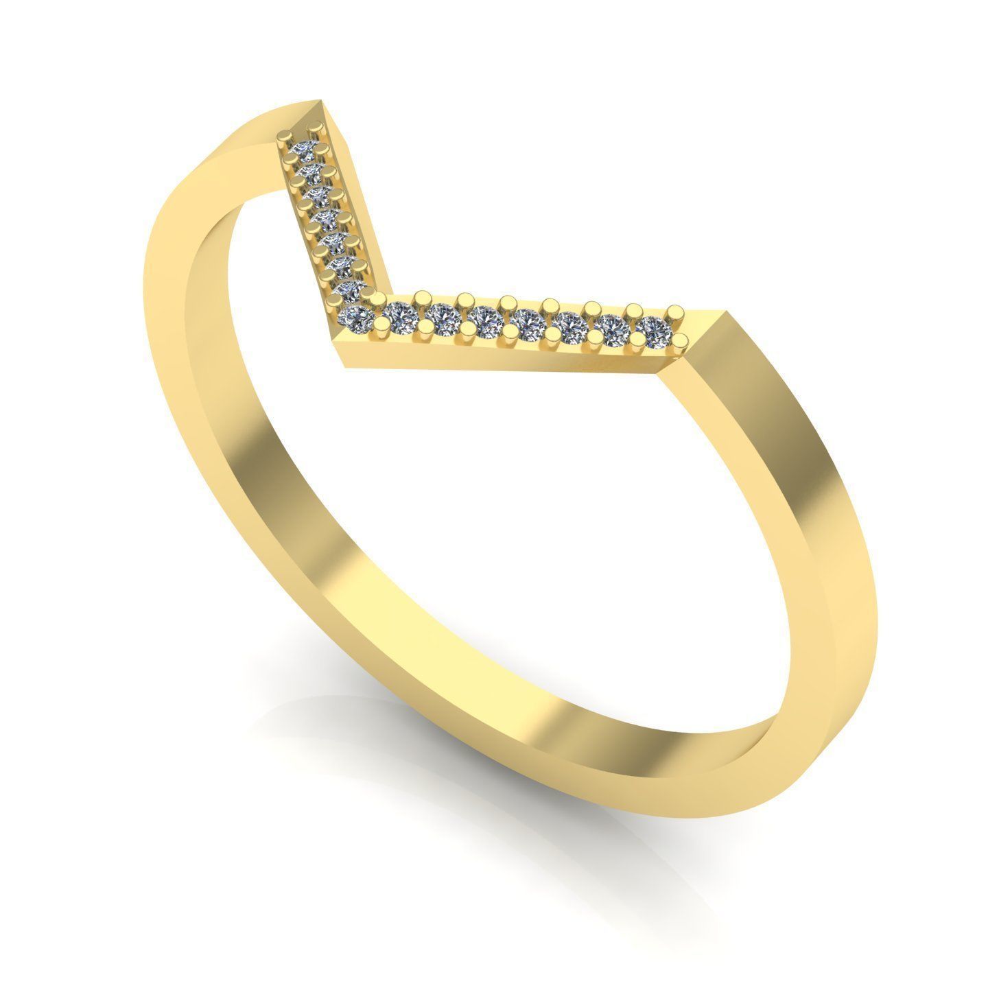 triangular ring 3D print model_4