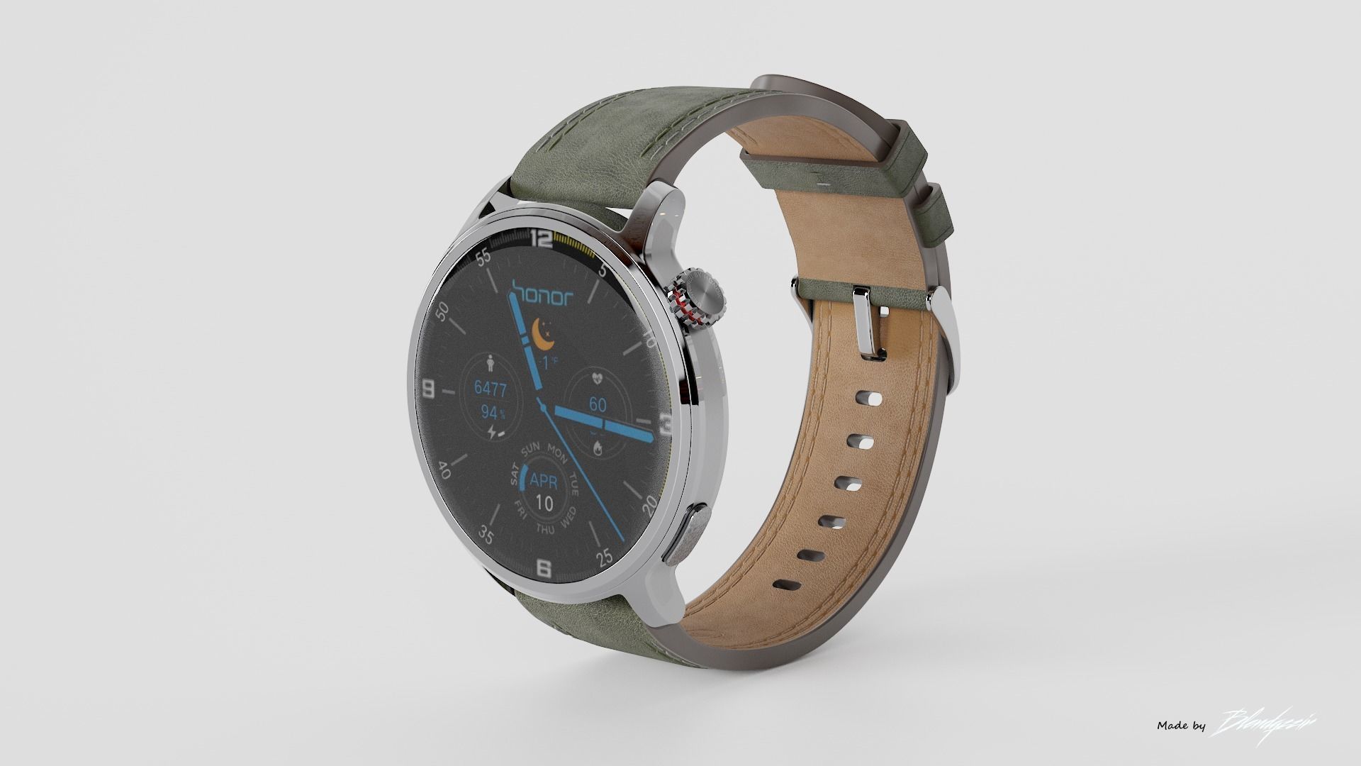 HONOR WATCH 4 PRO 3D model_1
